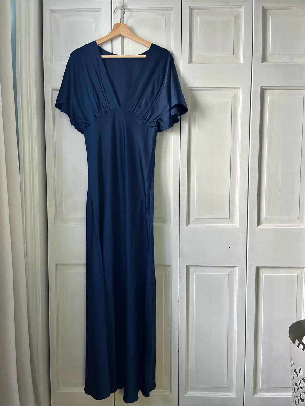 Abercrombie Deep Navy V-Neck Maxi Dress